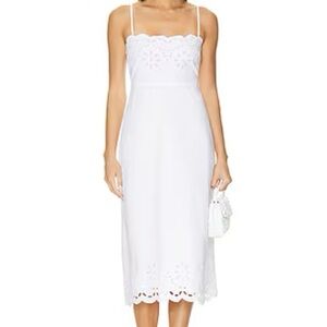 Tularosa Lee Midi Dress in White